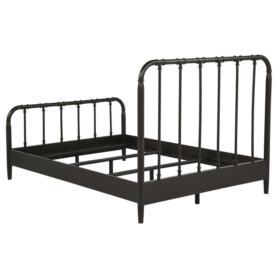 Rocco All Wood Water Pipe Open Frame Full Bed Dark Bronze