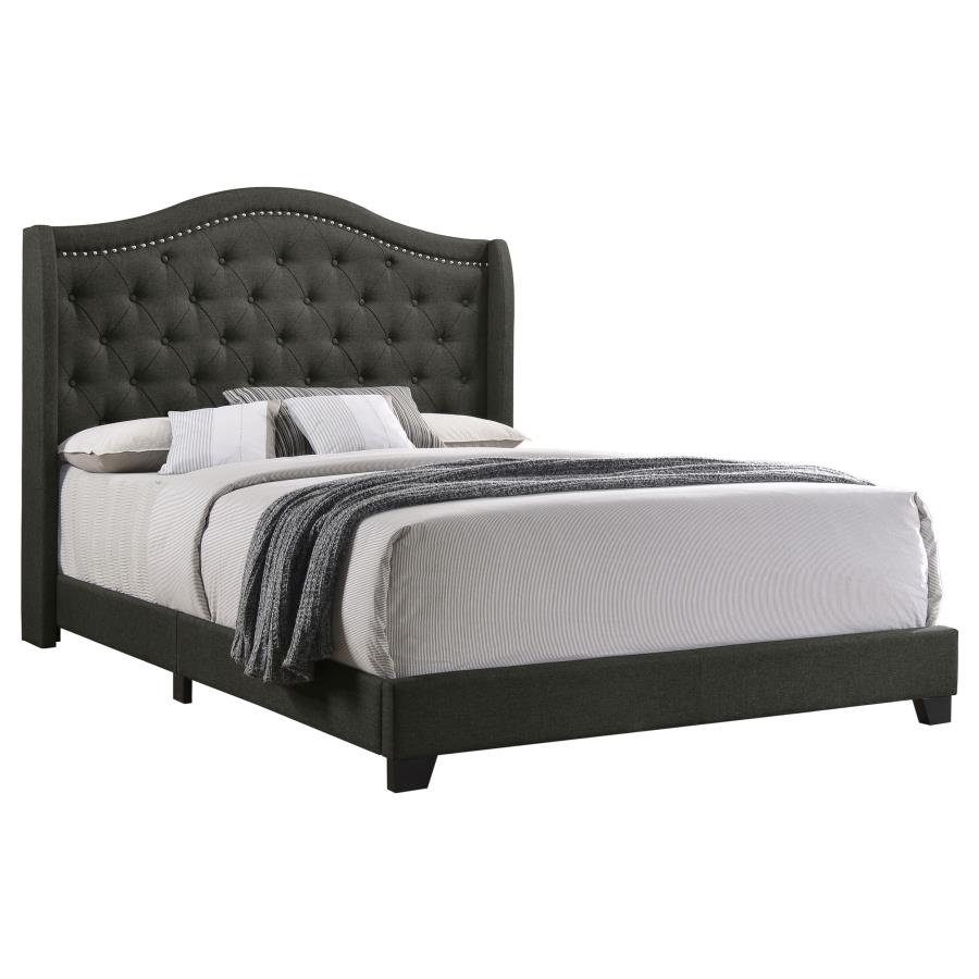 (image for) Sonoma Upholstered Full Wingback Bed Grey