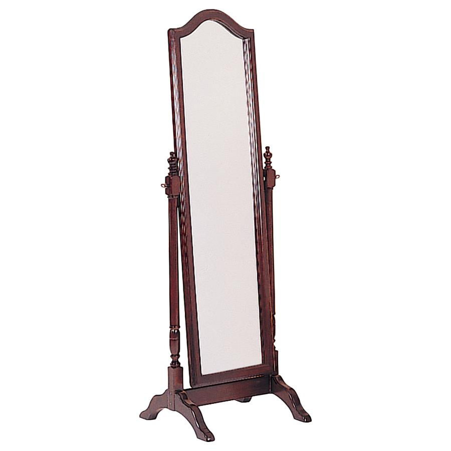 (image for) Cabot Wood Adjustable Full Length Cheval Mirror Merlot