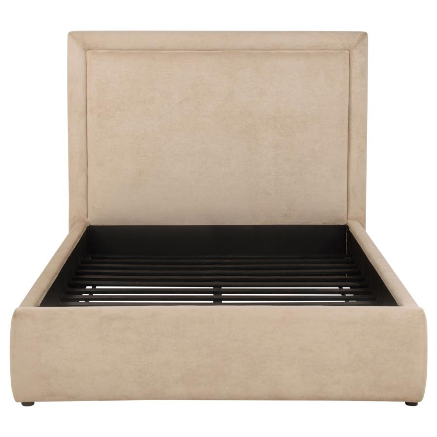 Lawson 54-inch Upholstered Full Platform Bed Light Saddle