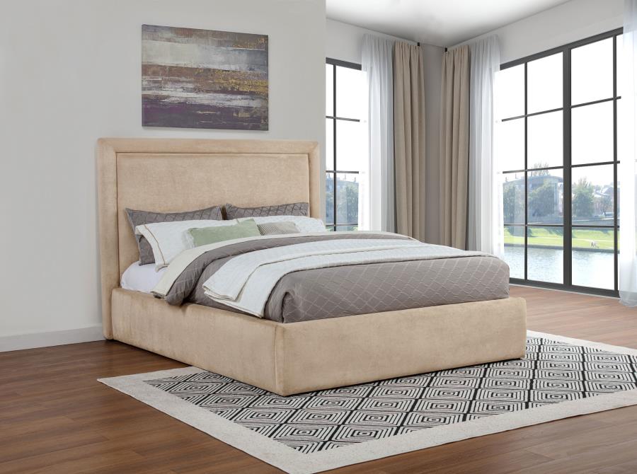 Lawson 54-inch Upholstered Eastern King Platform Bed Saddle