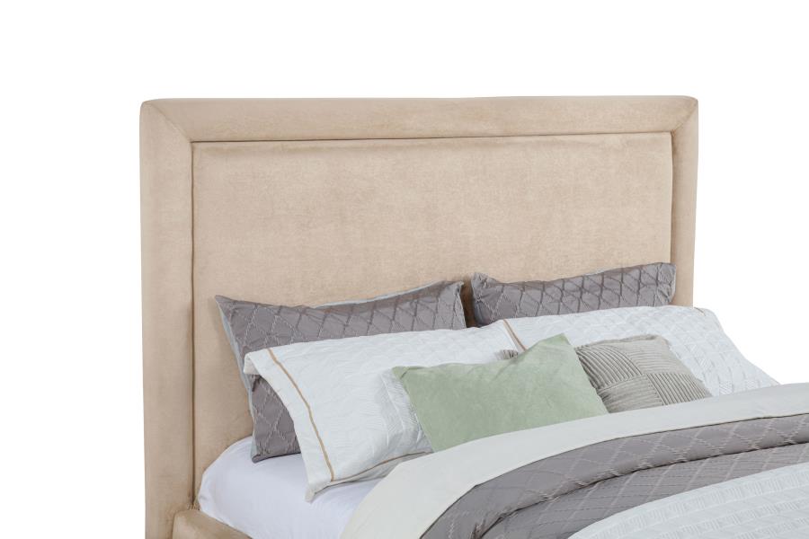 Lawson 54-inch Upholstered Eastern King Platform Bed Saddle