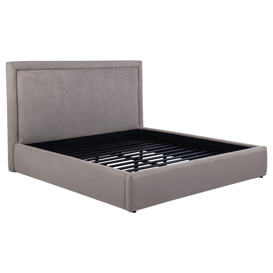 (image for) Lawson 54-inch Upholstered Eastern King Platform Bed Mushroom