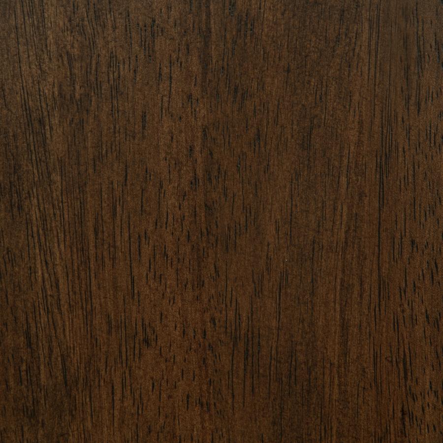 Baldacci Upholstered California King Platform Bed Curry and Walnut