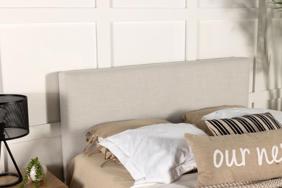 (image for) Pirro Upholstered Queen or Full Panel Headboard Sand