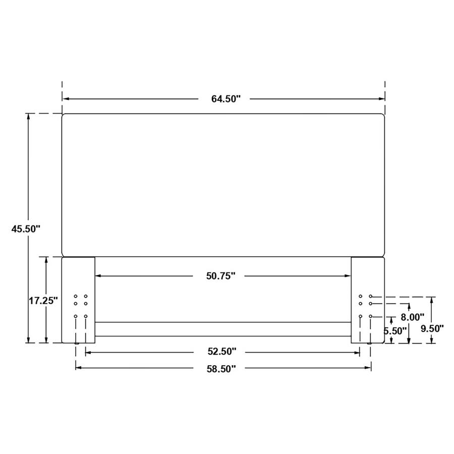 (image for) Pirro Upholstered Queen or Full Panel Headboard Sand