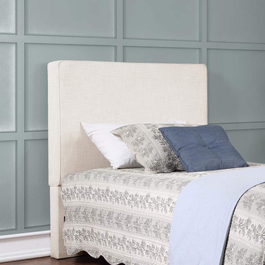 (image for) Kosmo Upholstered Twin Panel Headboard Sand