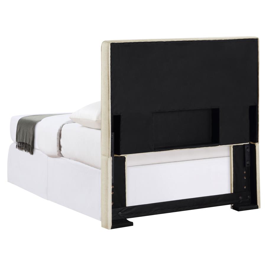 (image for) Kosmo Upholstered Twin Panel Headboard Sand