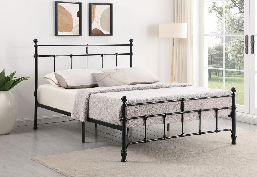 (image for) Novak 48-inch Metal Full Open Frame Bed Matte Black