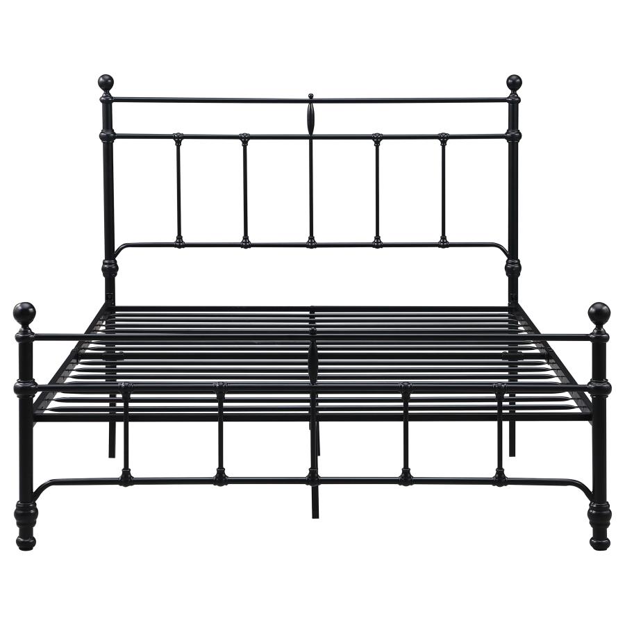 (image for) Novak 48-inch Metal Full Open Frame Bed Matte Black