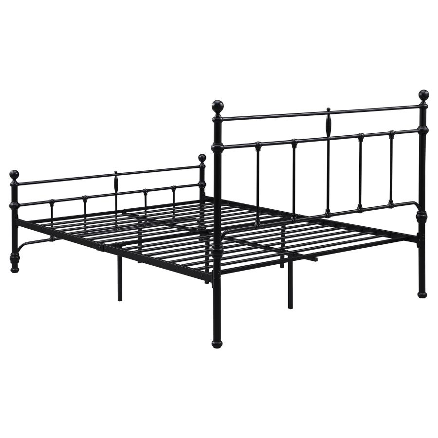 (image for) Novak 48-inch Metal Full Open Frame Bed Matte Black