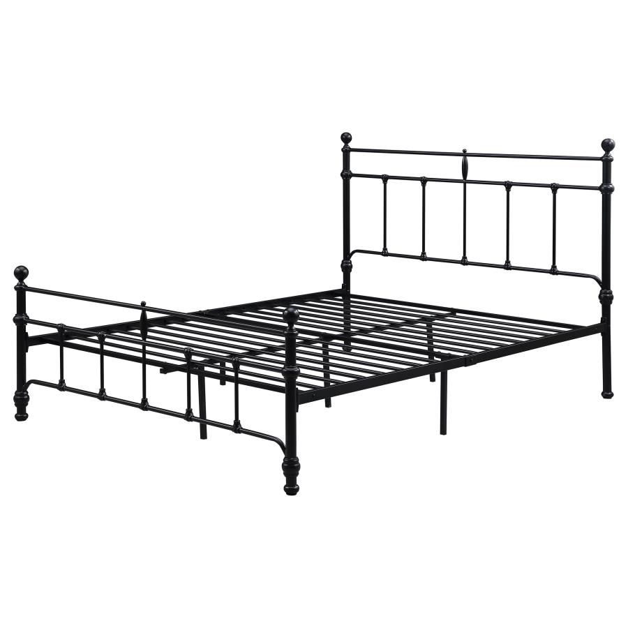 (image for) Novak 48-inch Metal Eastern King Open Frame Bed Matte Black