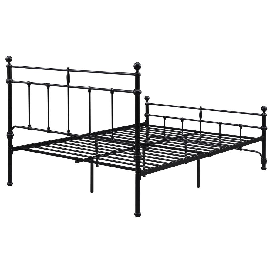 (image for) Novak 48-inch Metal Eastern King Open Frame Bed Matte Black