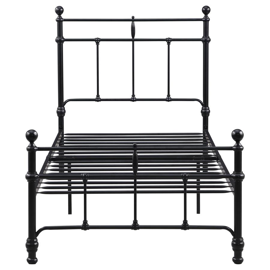 (image for) Novak 48-inch Metal Twin Open Frame Bed Matte Black