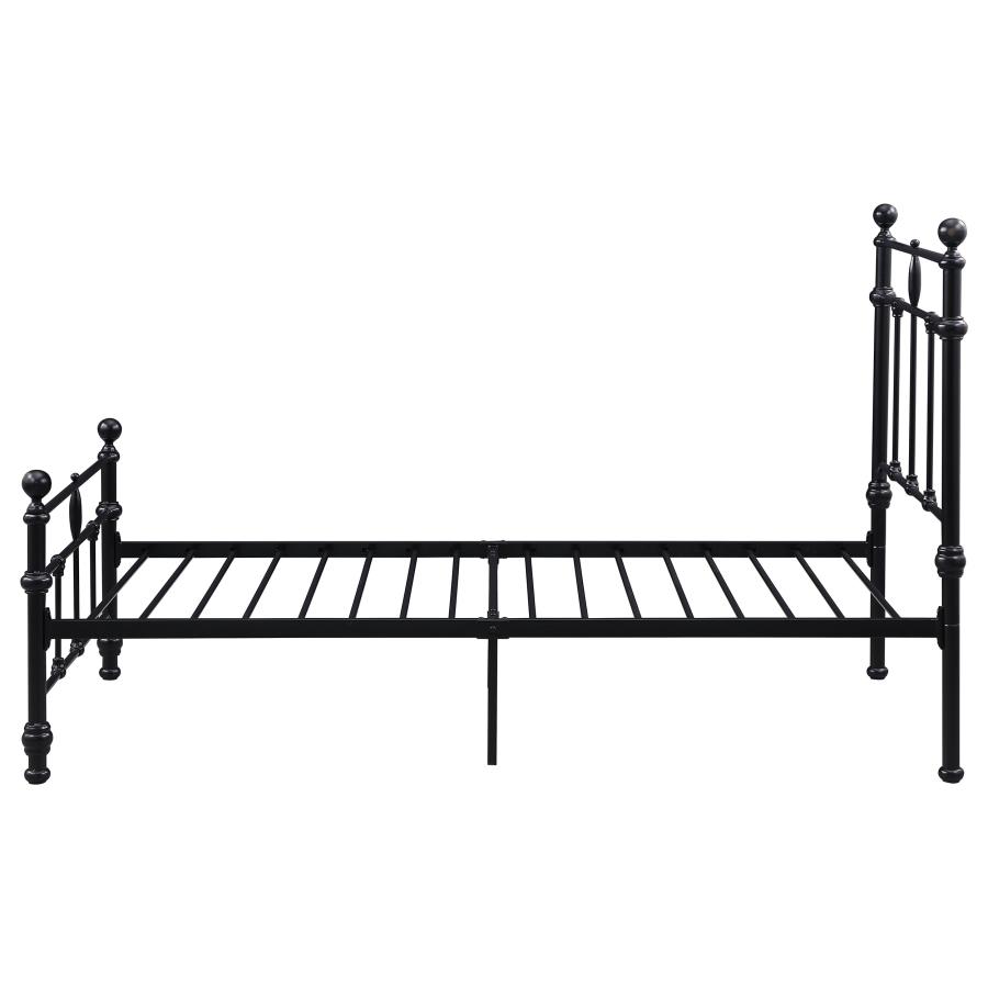 (image for) Novak 48-inch Metal Twin Open Frame Bed Matte Black