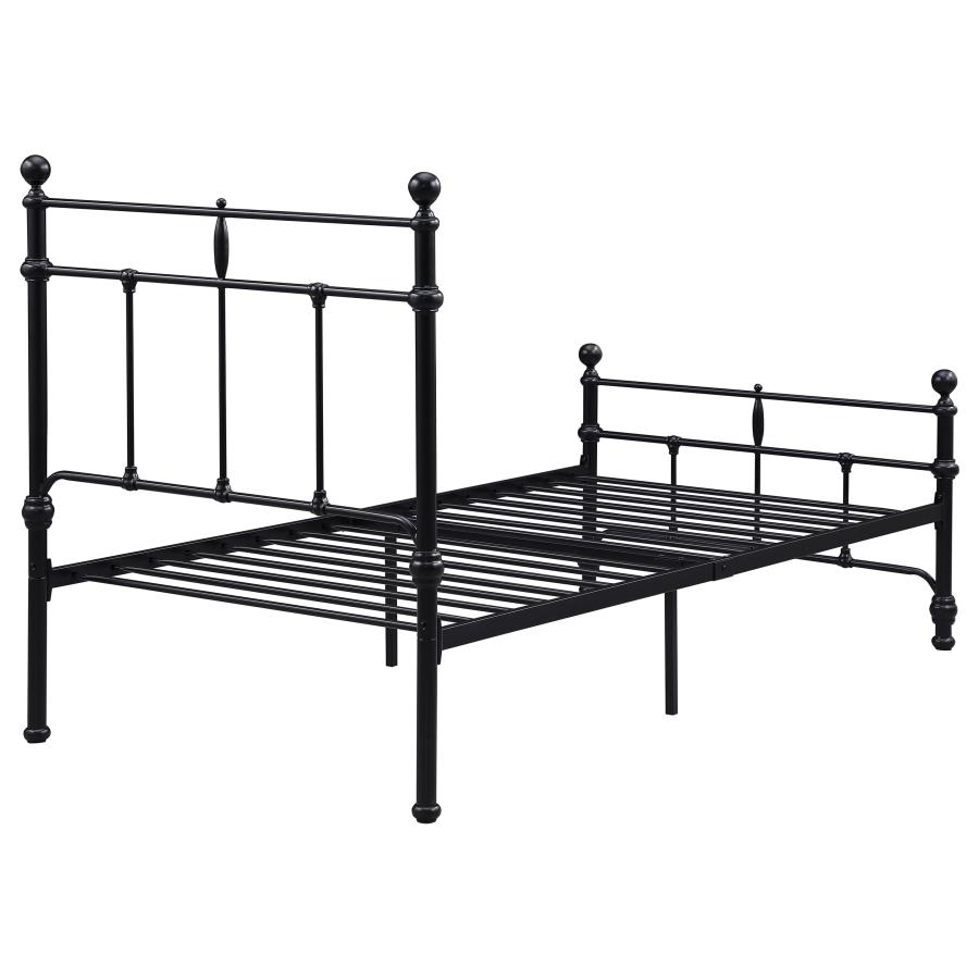 (image for) Novak 48-inch Metal Twin Open Frame Bed Matte Black