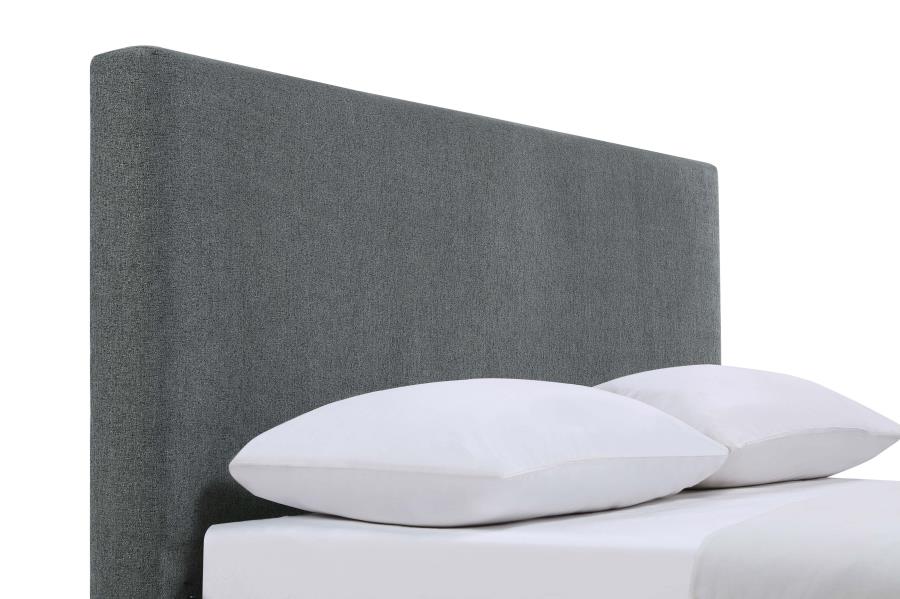 (image for) Gregory Upholstered Full Panel Bed Graphite