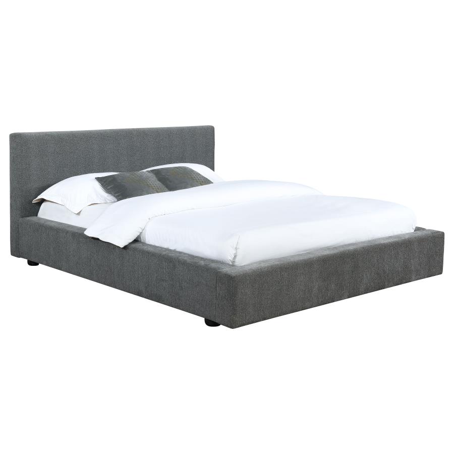 (image for) Gregory Upholstered California King Panel Bed Graphite