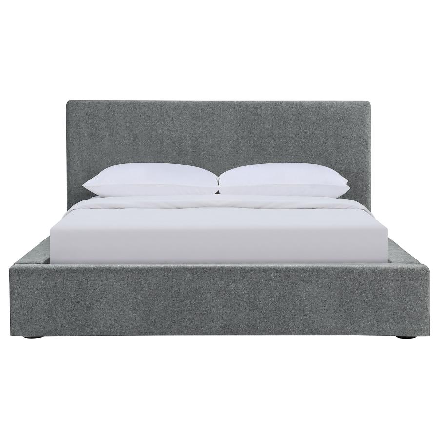 (image for) Gregory Upholstered Queen Panel Bed Graphite