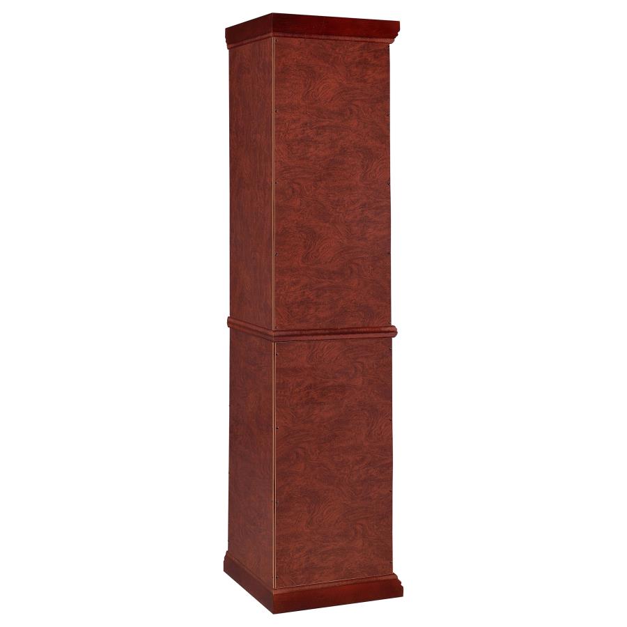 (image for) Appledale 6-shelf Corner Curio Display Cabinet Medium Brown