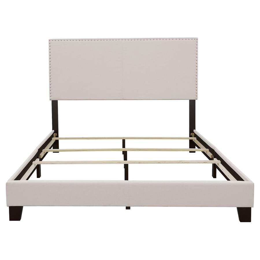 (image for) Boyd Upholstered Queen Panel Bed Ivory