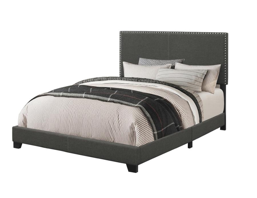 (image for) Boyd Upholstered Full Panel Bed Charcoal - Click Image to Close