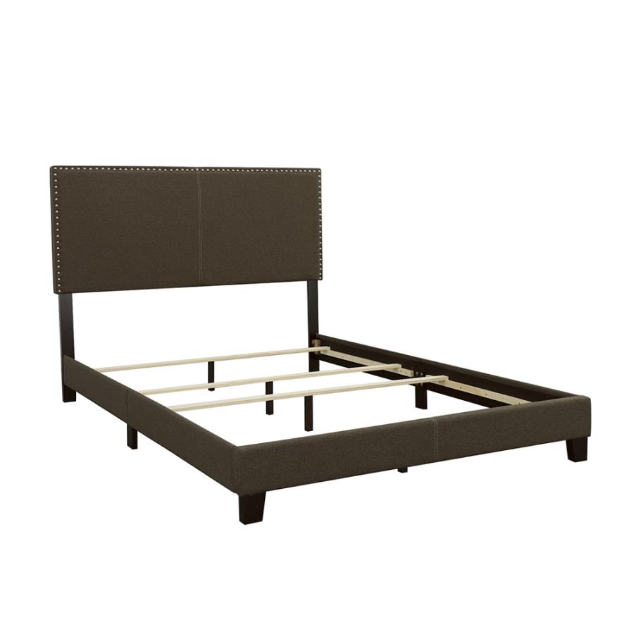 (image for) Boyd Upholstered California King Panel Bed Charcoal - Click Image to Close