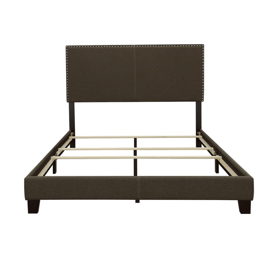 (image for) Boyd Upholstered Queen Panel Bed Charcoal