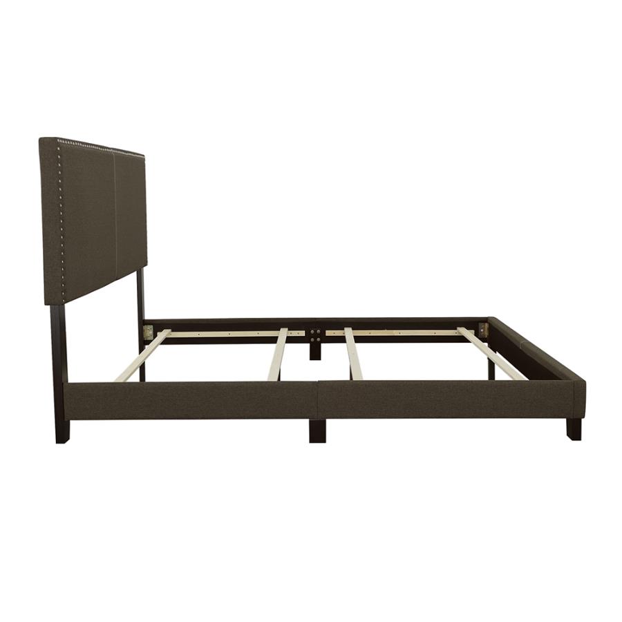 (image for) Boyd Upholstered Queen Panel Bed Charcoal