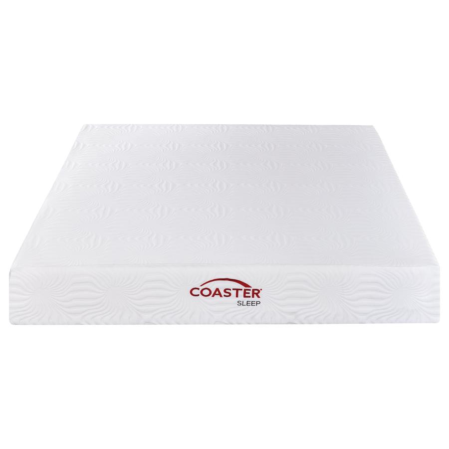 Ian 12" Eastern King Memory Foam Mattress White