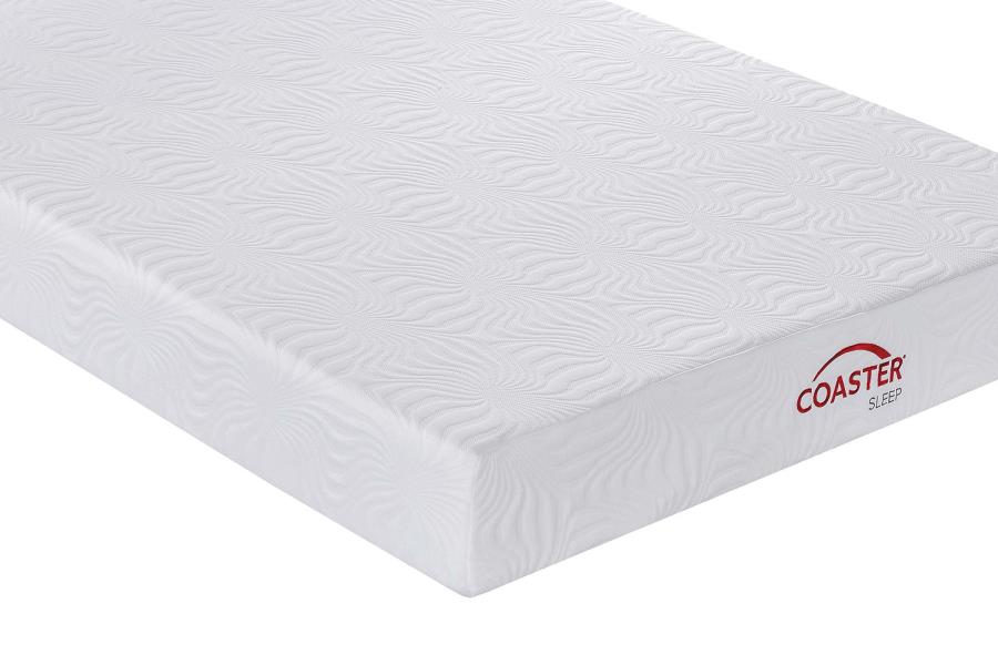 Ian 12" Eastern King Memory Foam Mattress White