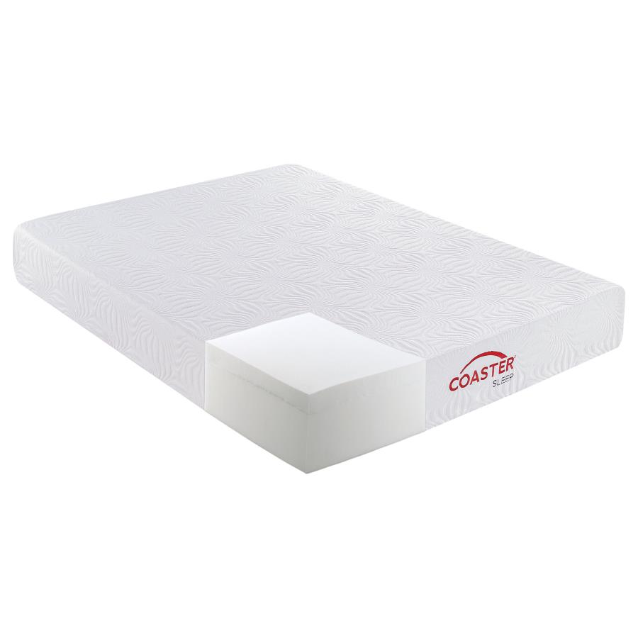 Ian 12" Queen Memory Foam Mattress White