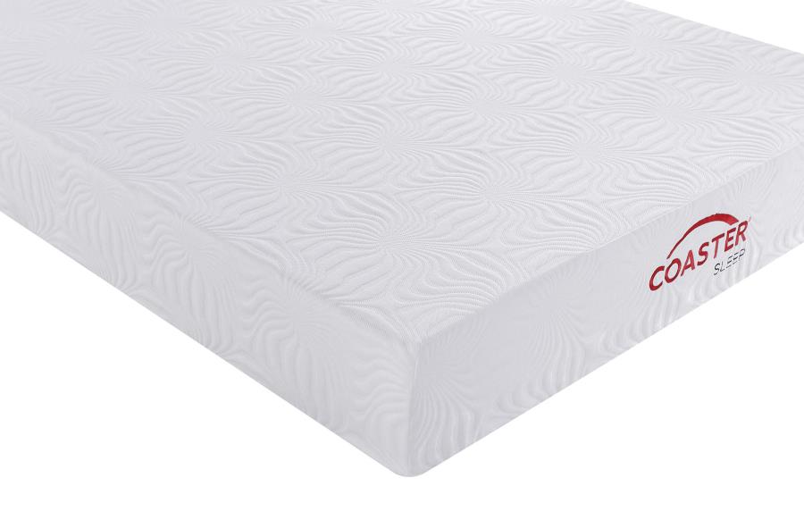 Ian 12" Queen Memory Foam Mattress White