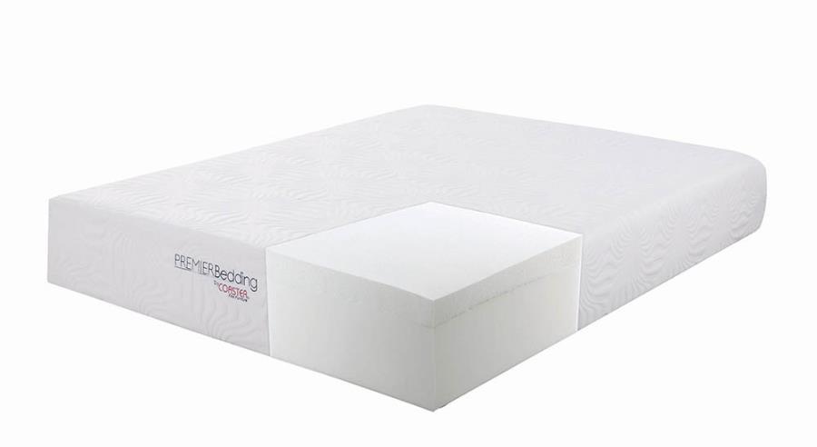 (image for) Ian 12" Queen Memory Foam Mattress White