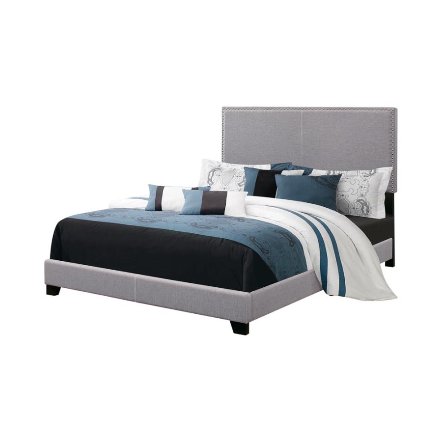 (image for) Boyd Upholstered Full Panel Bed Grey - Click Image to Close