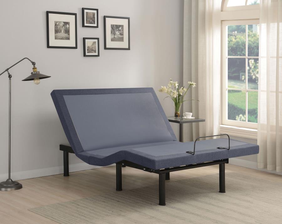 (image for) Clara Full Adjustable Bed Base Grey and Black