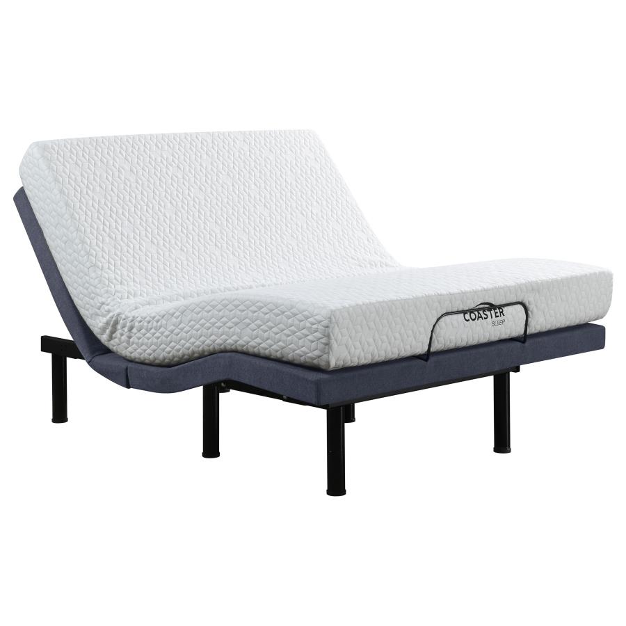 (image for) Clara Full Adjustable Bed Base Grey and Black