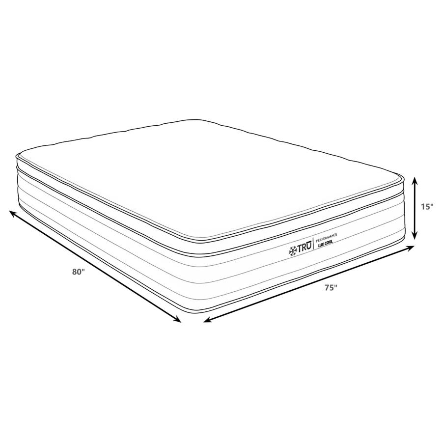 Modal Additional Images for Montlake 15-inch East King Cool Euro Top Foam Hybrid Mattress