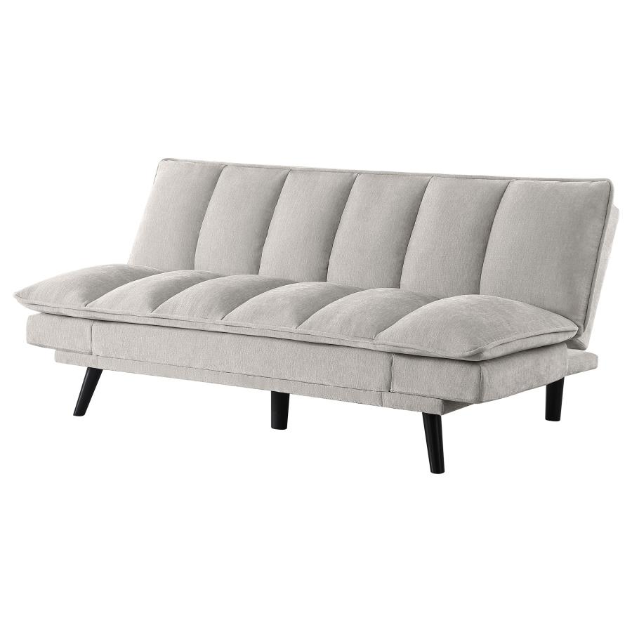 (image for) Laredo Upholstered Tufted Convertible Sofa Bed Light Grey