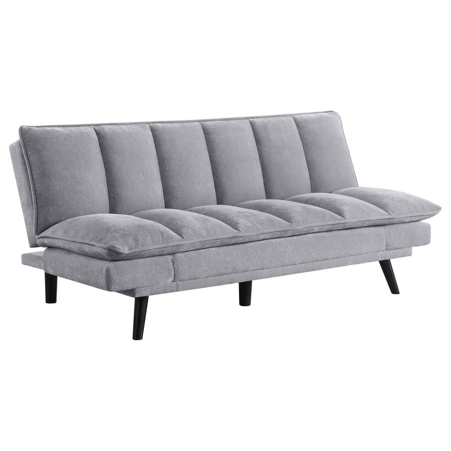 (image for) Laredo Upholstered Tufted Convertible Sofa Bed Grey - Click Image to Close