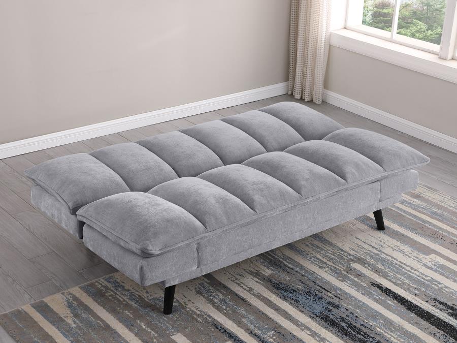 (image for) Laredo Upholstered Tufted Convertible Sofa Bed Grey