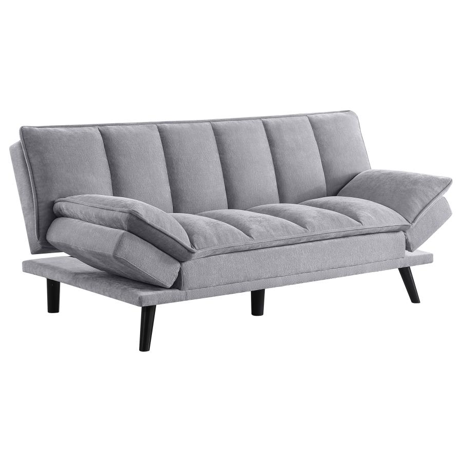 (image for) Laredo Upholstered Tufted Convertible Sofa Bed Grey