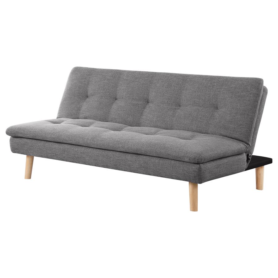 (image for) Scout Upholstered Tufted Convertible Sofa Bed Grey