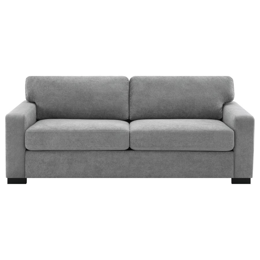 (image for) Simpson Upholstered Sofa Sleeper with Queen Mattress Grey