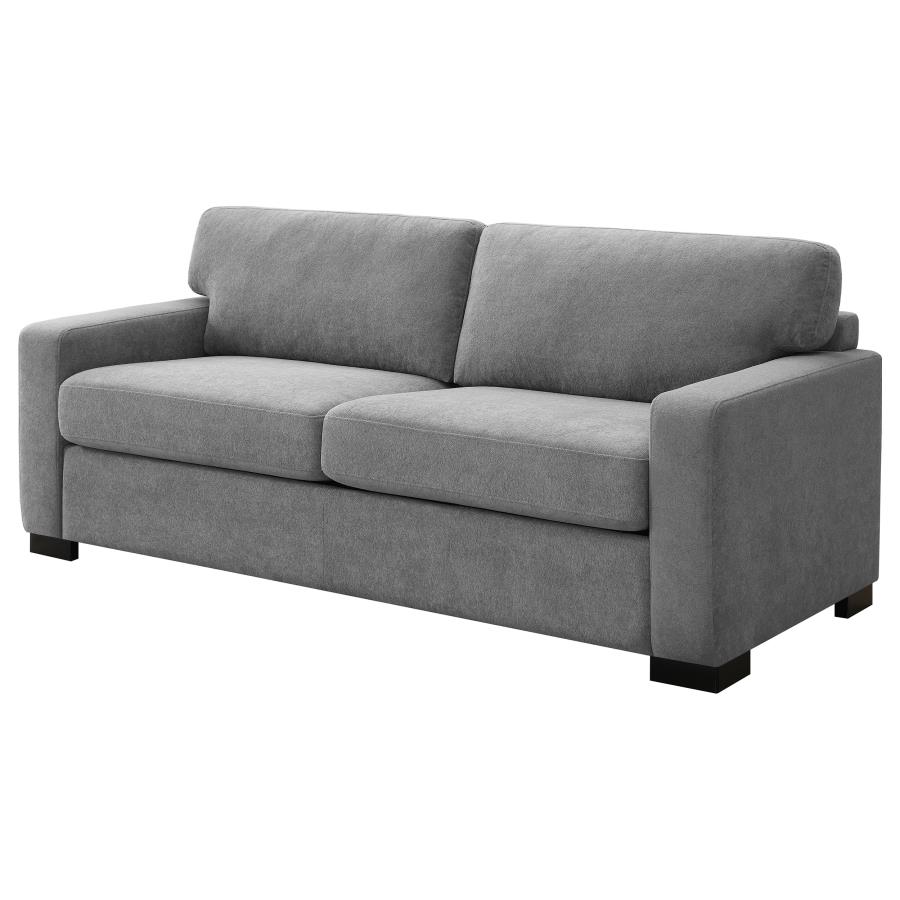 (image for) Simpson Upholstered Sofa Sleeper with Queen Mattress Grey