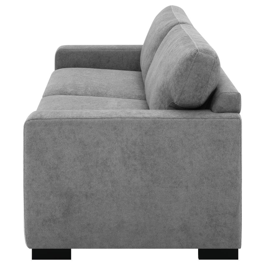 (image for) Simpson Upholstered Sofa Sleeper with Queen Mattress Grey