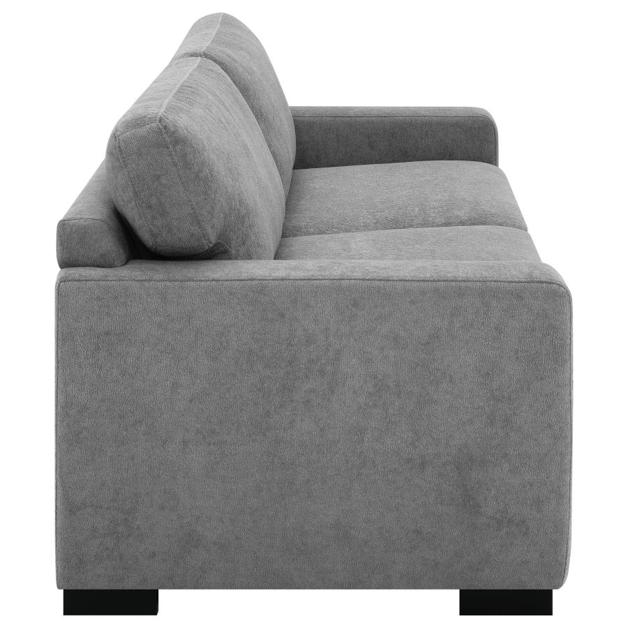 (image for) Simpson Upholstered Sofa Sleeper with Queen Mattress Grey