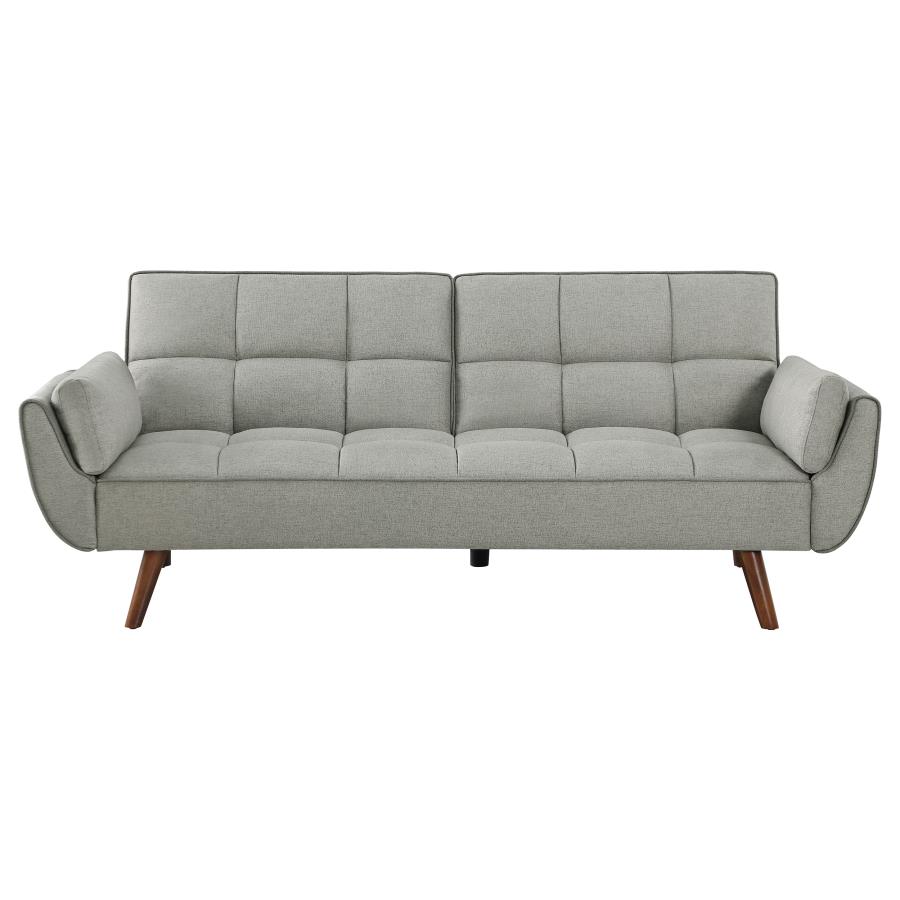 (image for) Caufield Upholstered Tufted Convertible Sofa Bed Grey