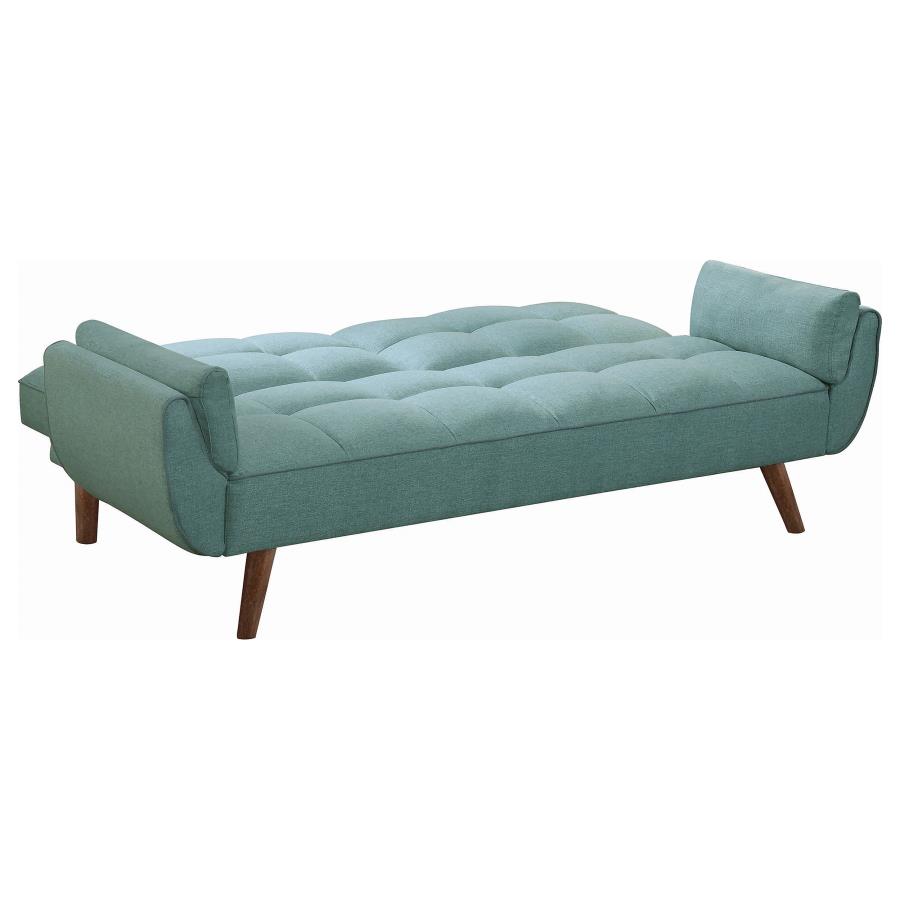 (image for) Caufield Upholstered Convertible Sofa Bed Turquoise Blue