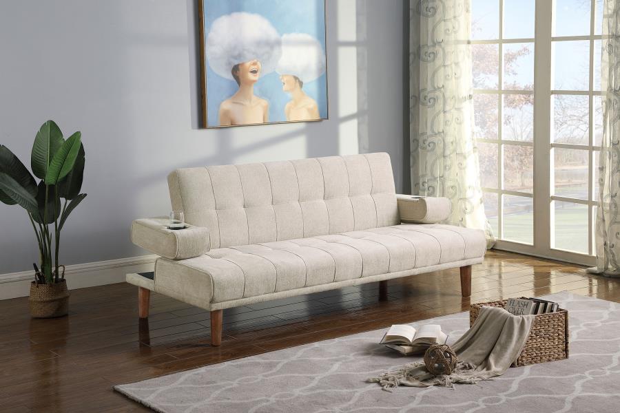 (image for) Joan Upholstered Sofa Bed Beige